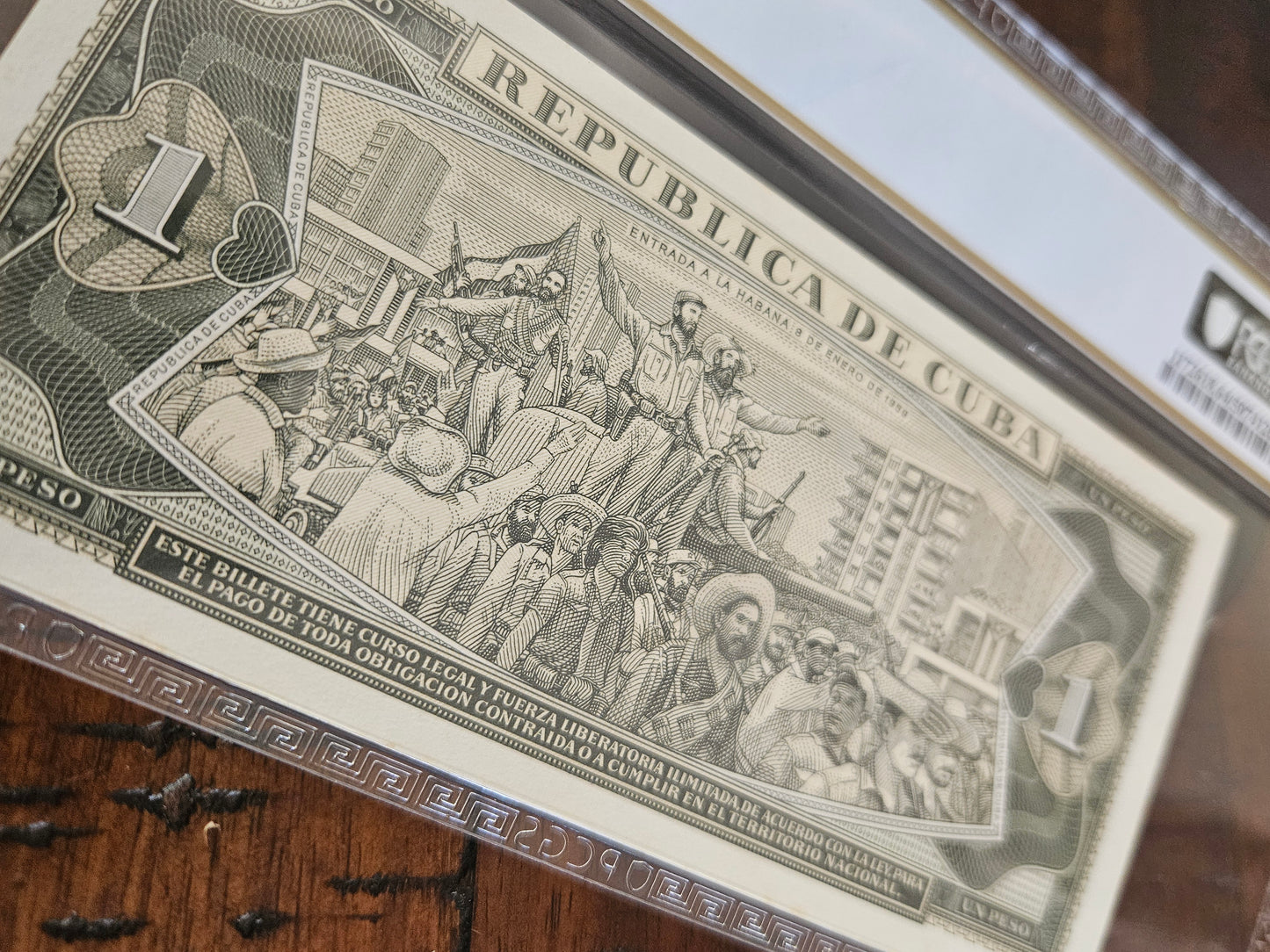 1966 1 Peso National bank of cuba