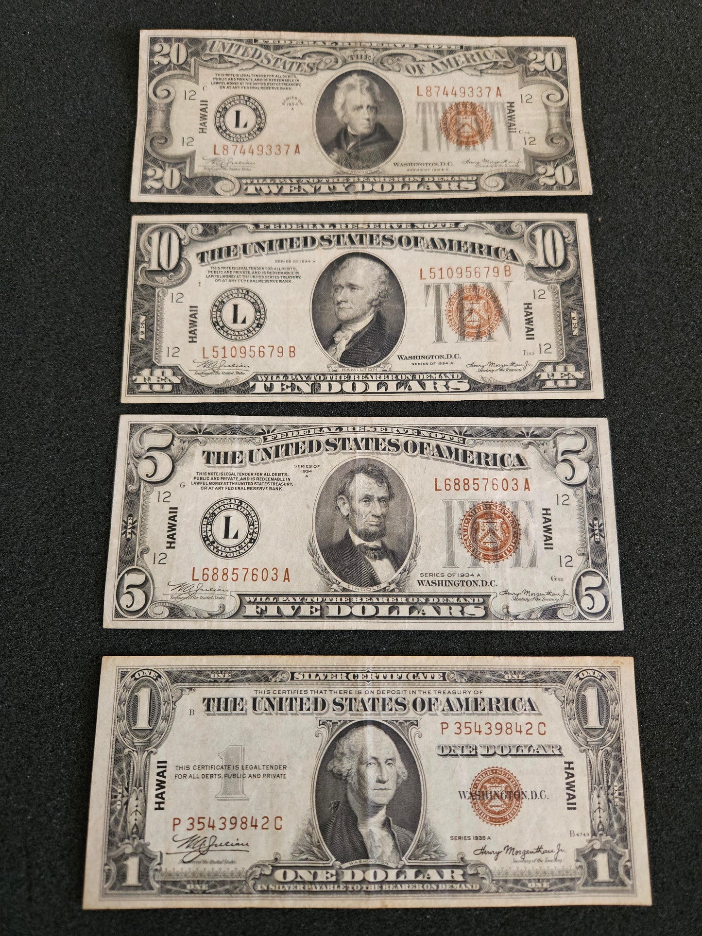1934 WW2 Hawaii Notes