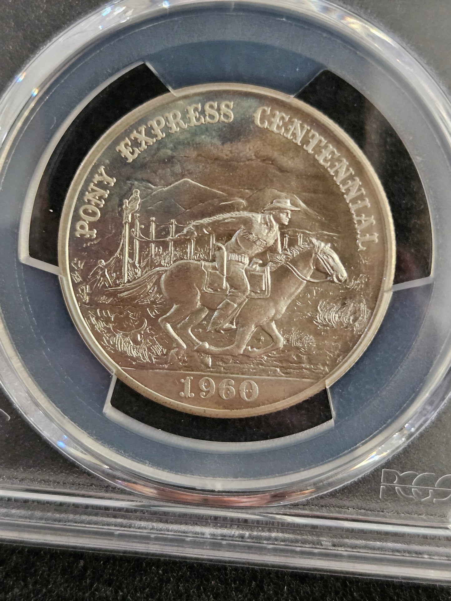 1960 Pony Express Half Silver Dollar