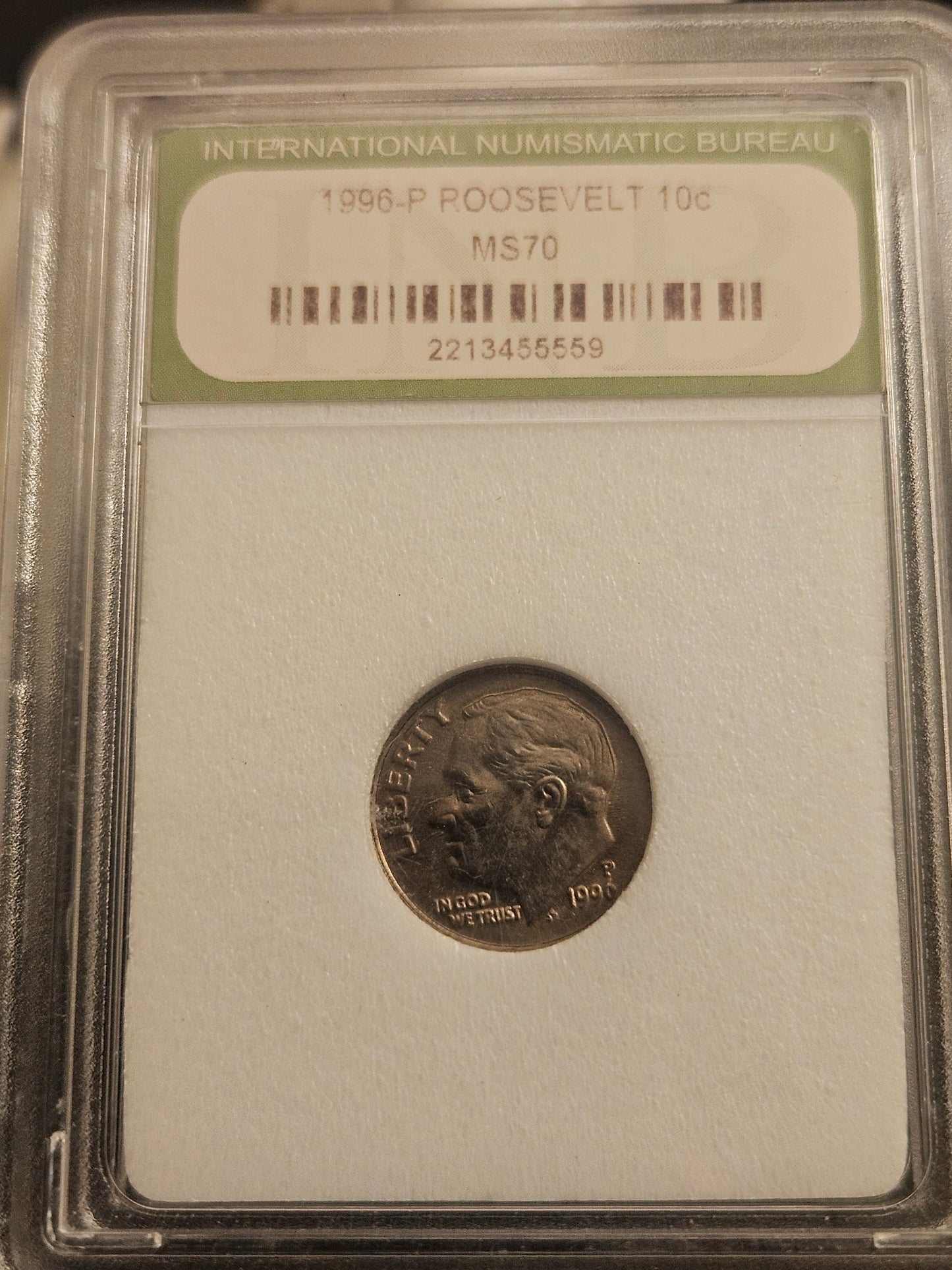 1996 Roosevelt Dime