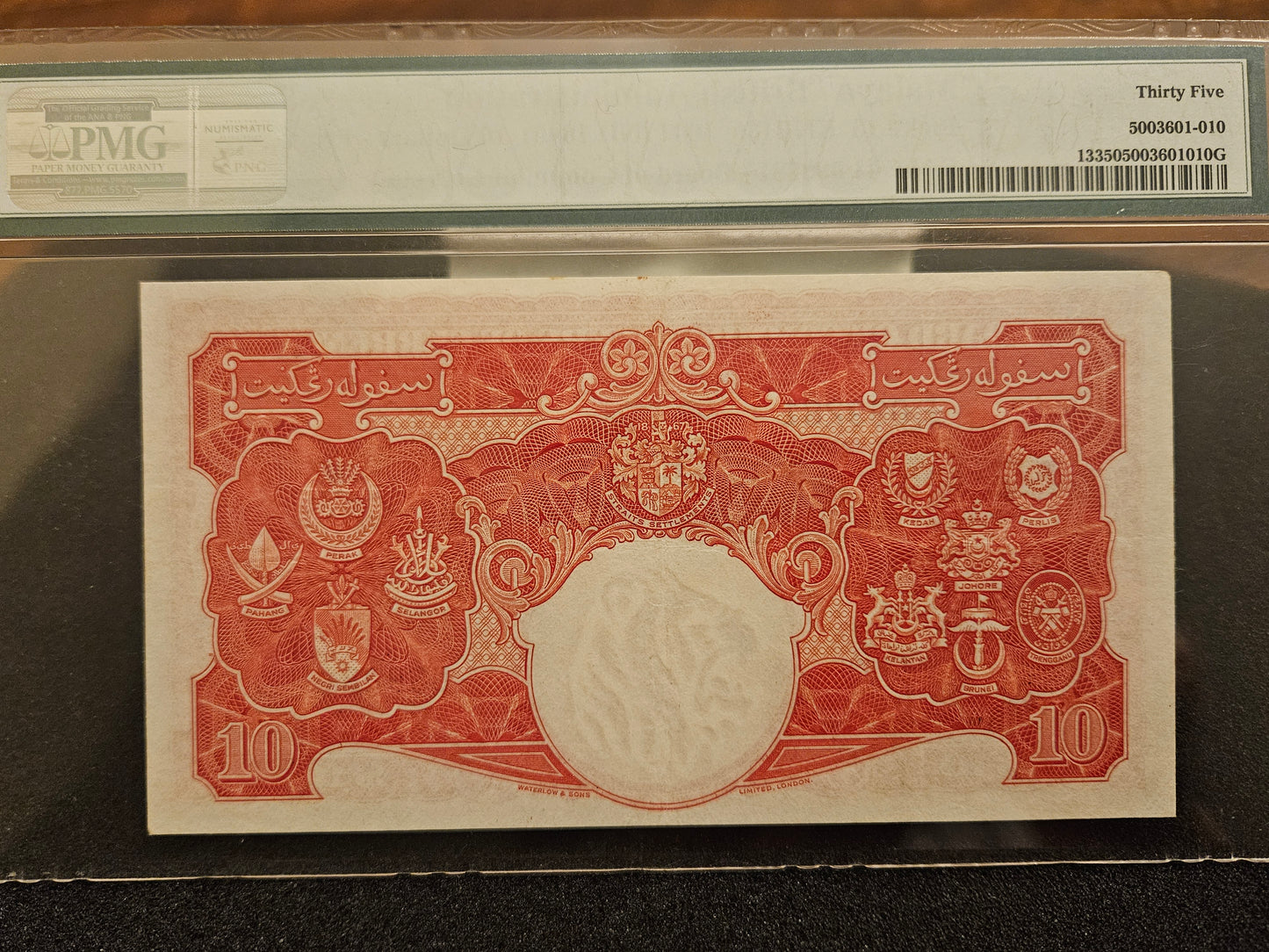 1941 Malaya / British Admin $10