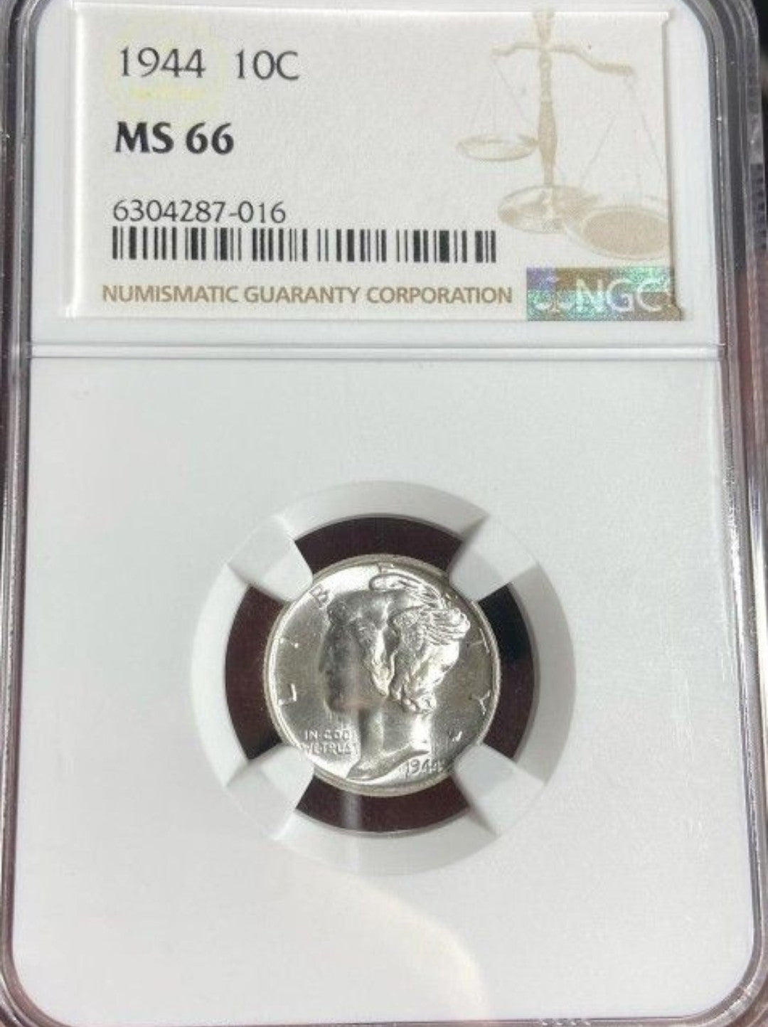 1944 Mercury Dime