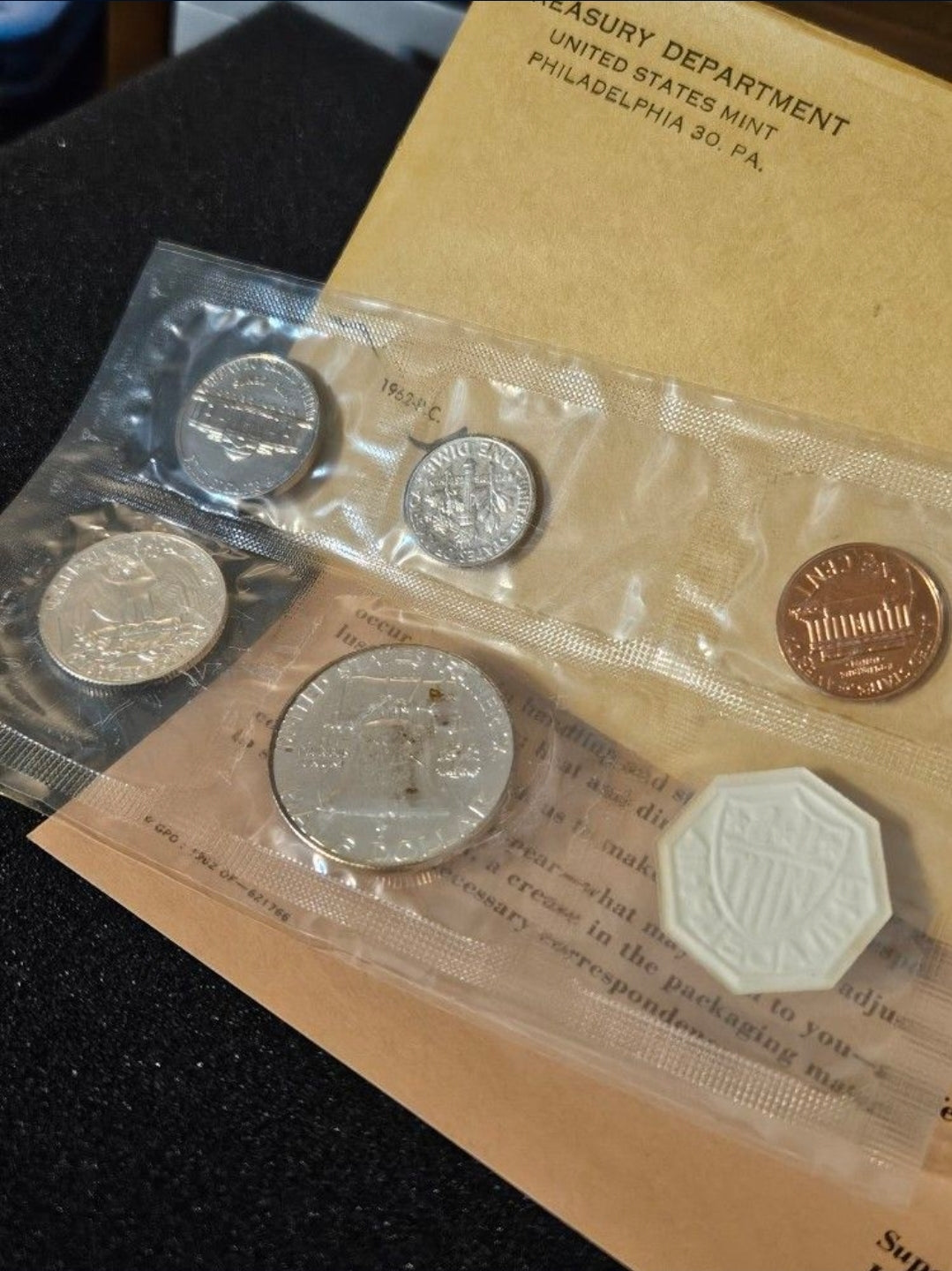 1962 U.S. Mint coins