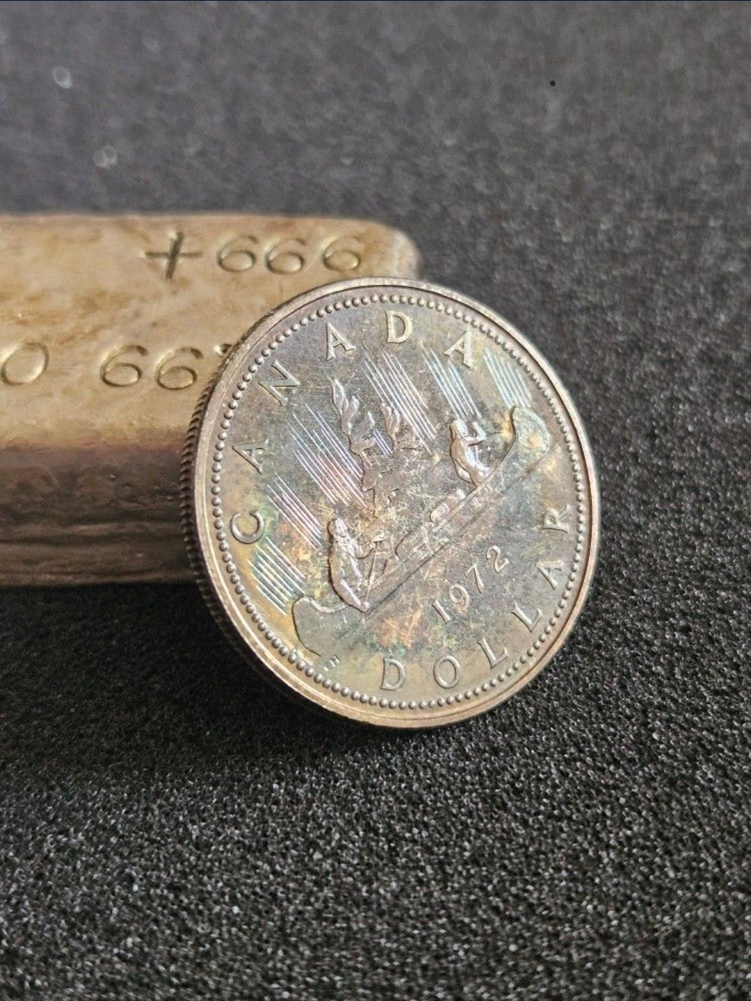 1972 Canadian silver dollar