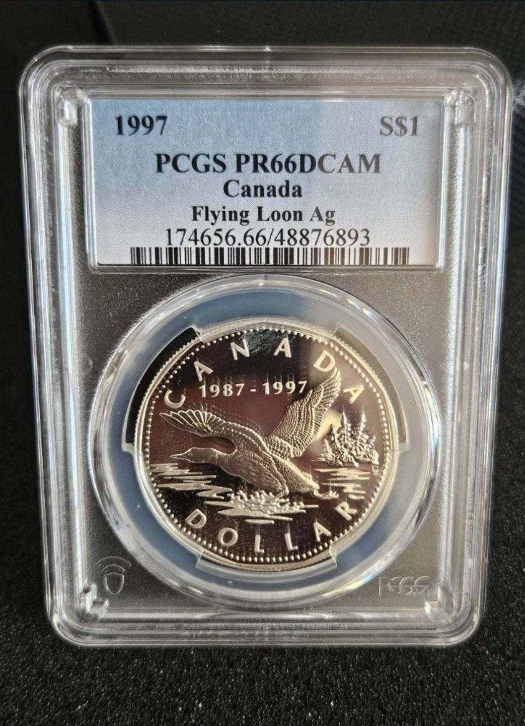 1997 Canadian silver dollar