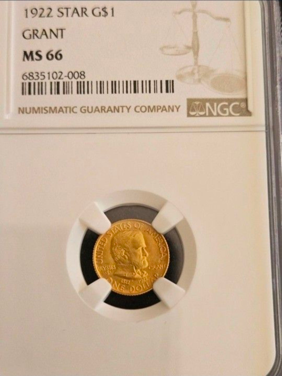 1922 $1 Grant with Star