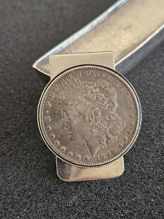 1896 Morgan Silver dollar Money Clip