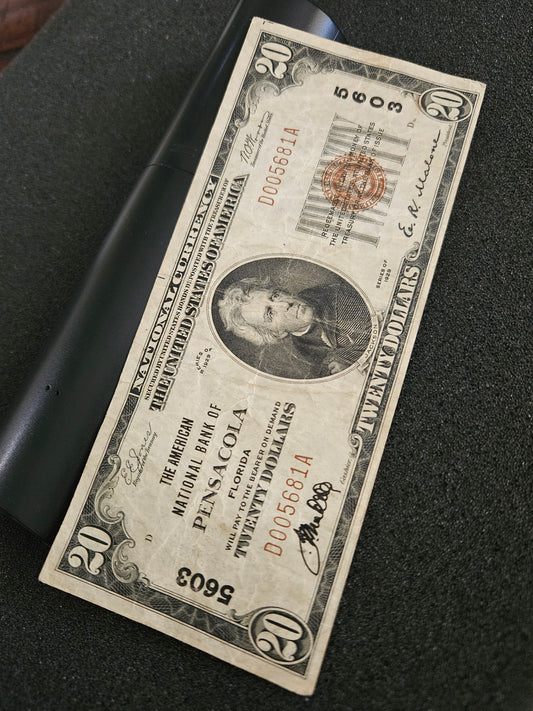 1929 $20 national bank note