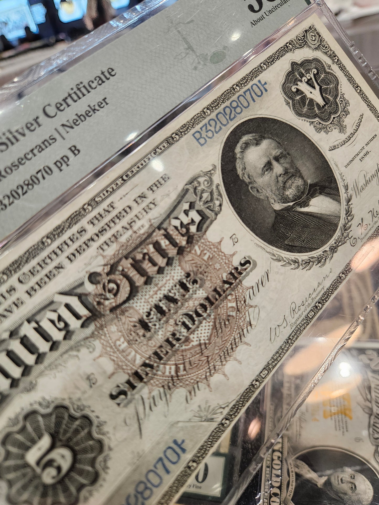 1886 $ Silver Certificate