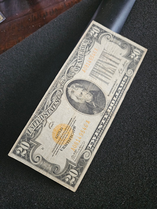 1928 $20 Gold Certificate