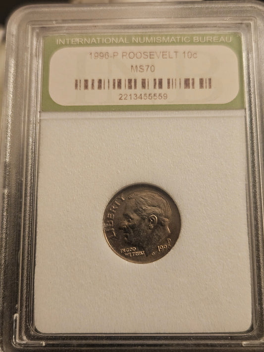 1996 Roosevelt Dime