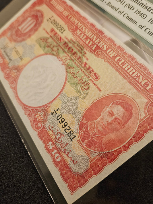 1941 Malaya / British Admin $10