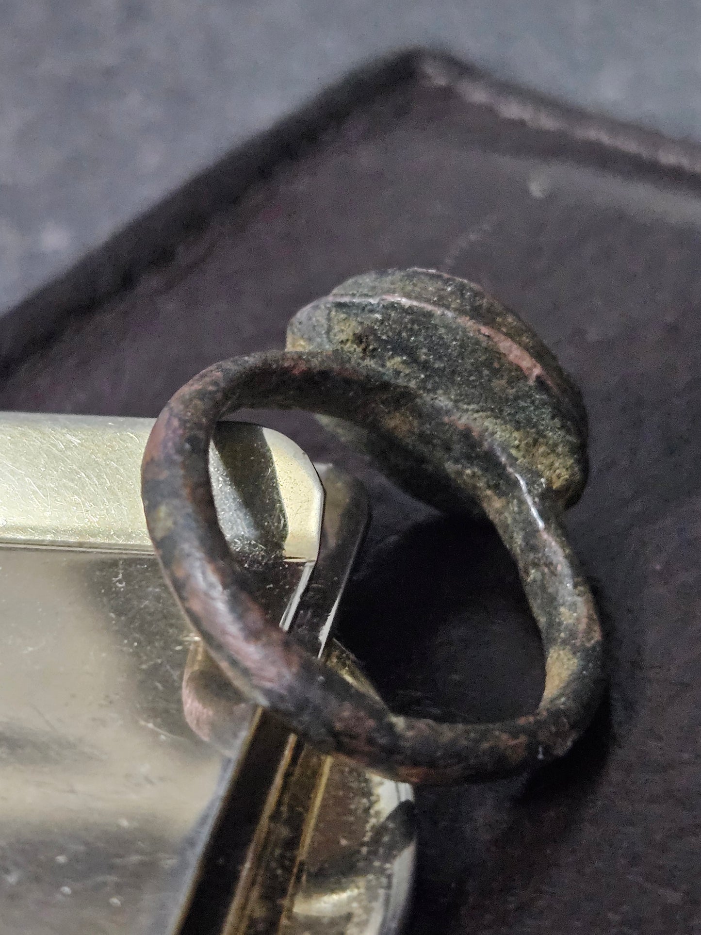 Ancient Roman Empire Bronze Ring Year 27 BC-476 AD.