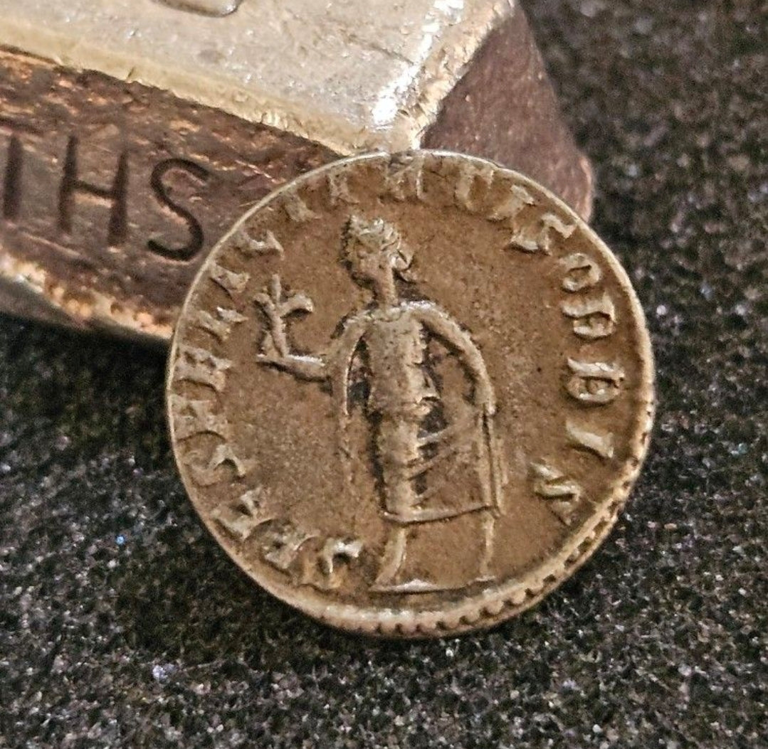 Circa 247 - 249 A.D. Roman Silver coin
