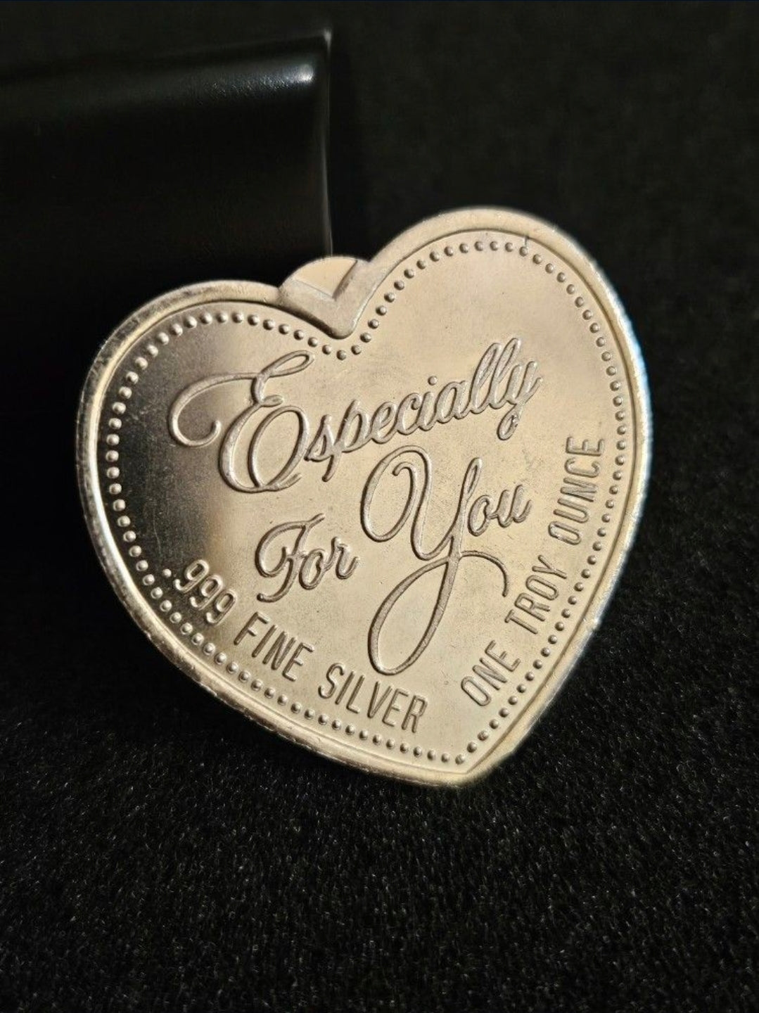 Heart Shape silver bullion