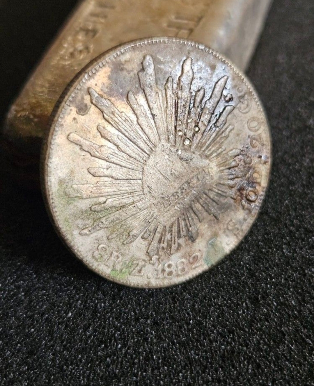 1880 Mexican 8 Reales Silver Coin