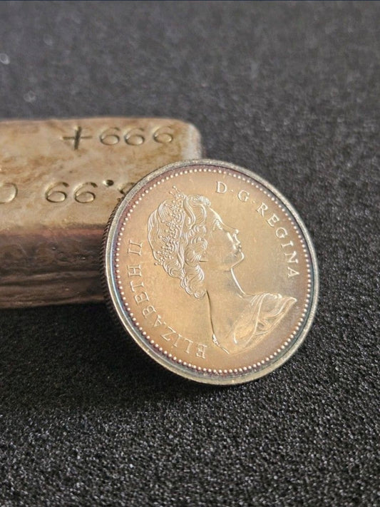 1972 Canadian silver dollar