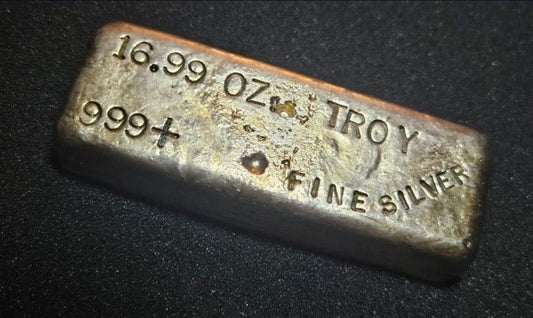 16.99 Oz vintage silver bar