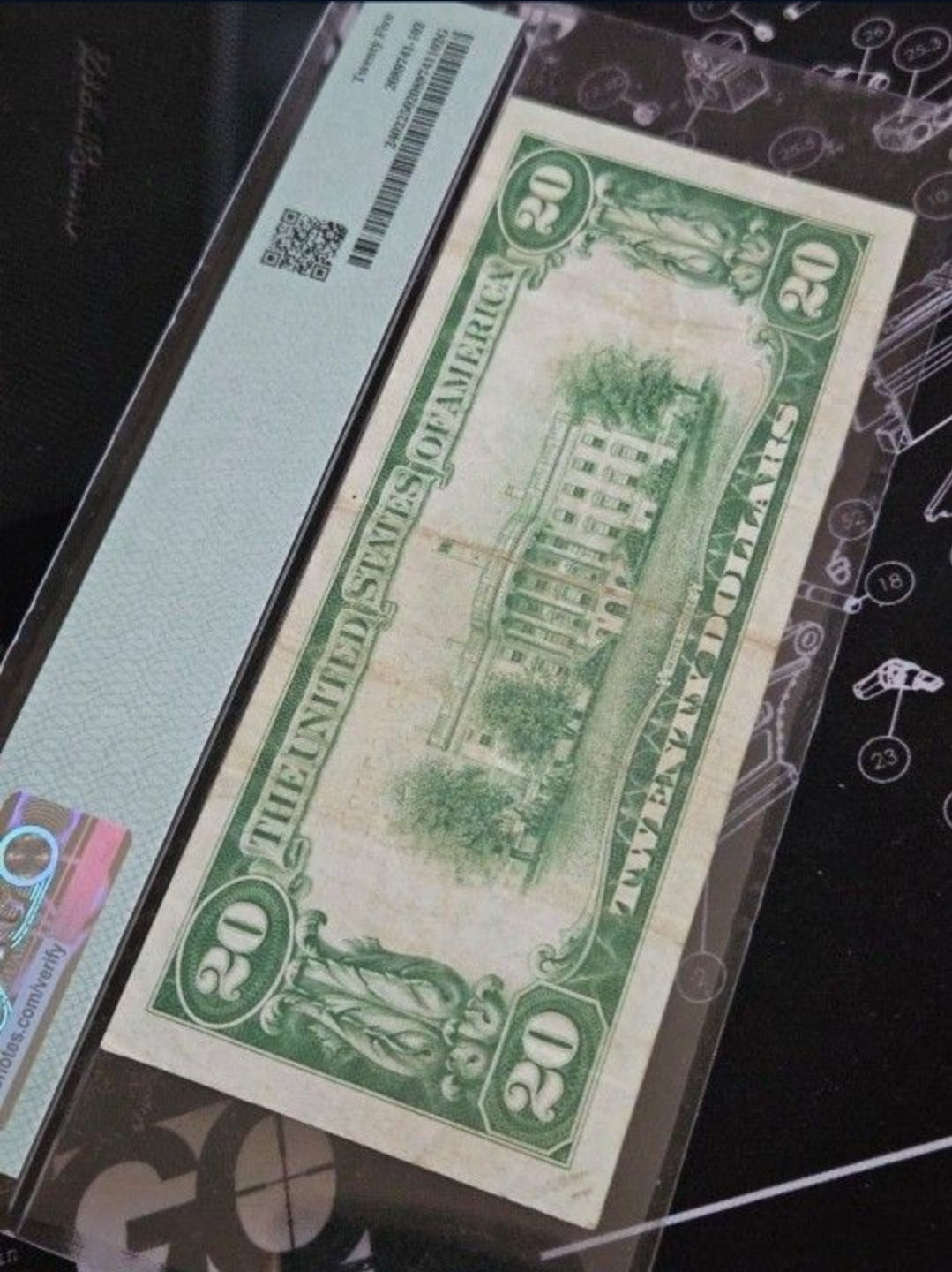 1928 PMG $20 gold Cert