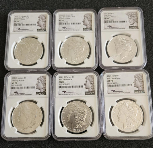 2021 Morgan set & Peace Dollar