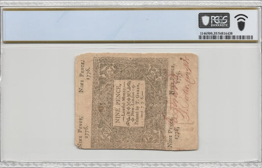 1776 Connecticut Colonial Currency