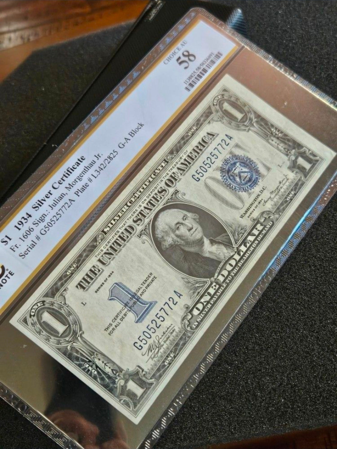1934 $1 Silver Cetificate