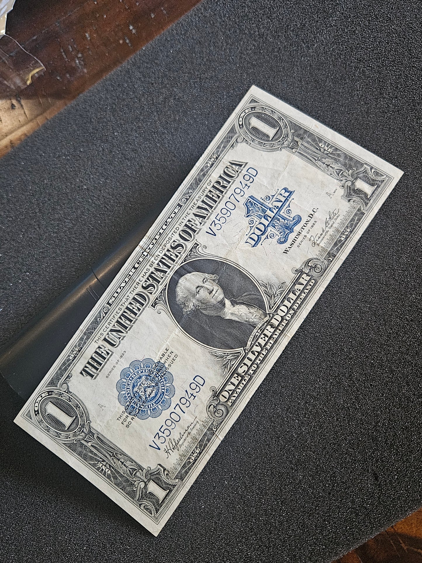 1923 $1 Blue seal
