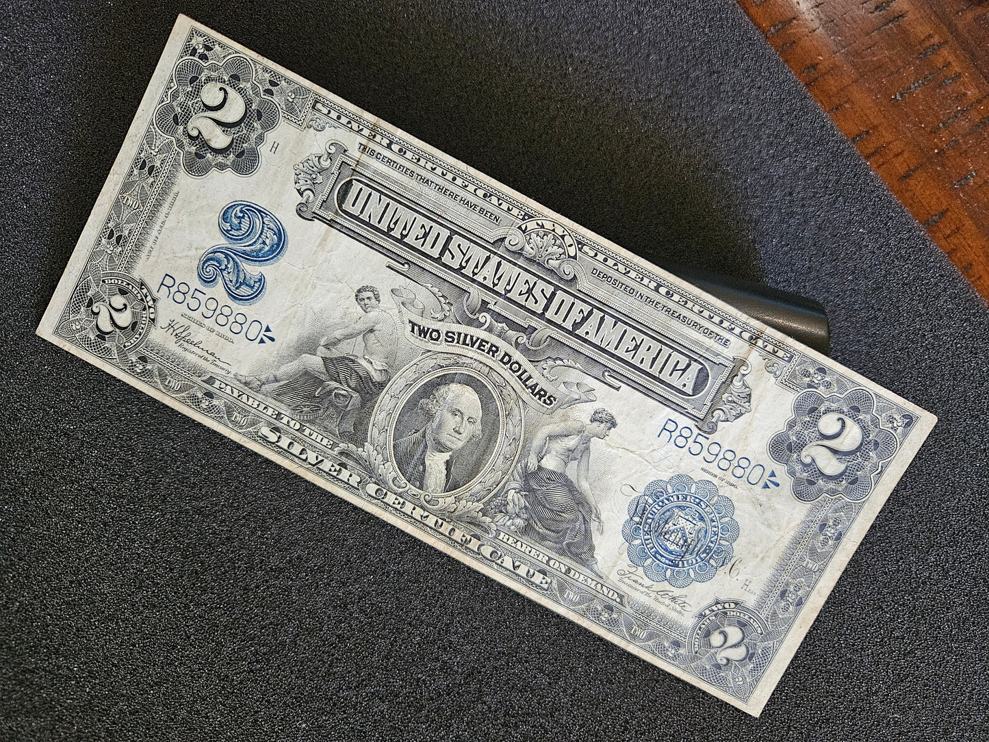 1899 $2 silver certificate