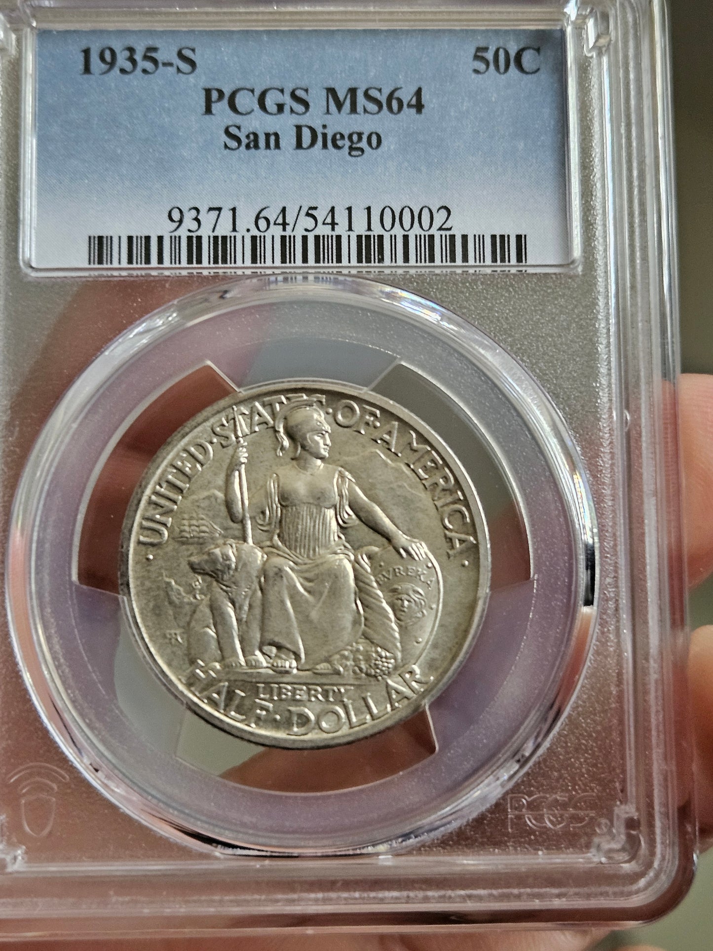 1935 S 50c San Diego Commemorative  .