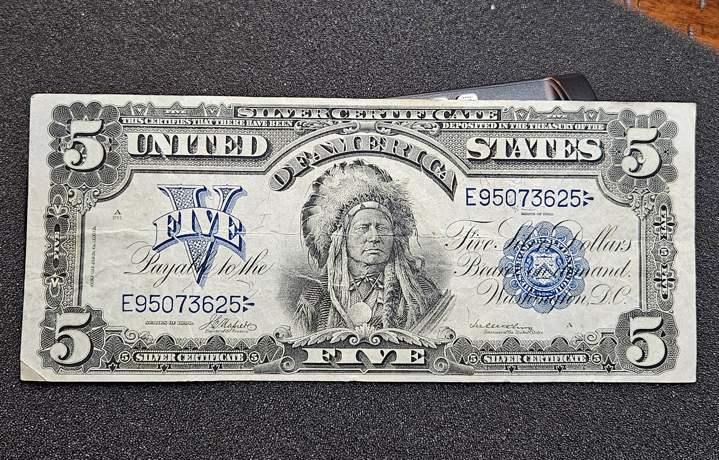 1899 $5 Silver certificate