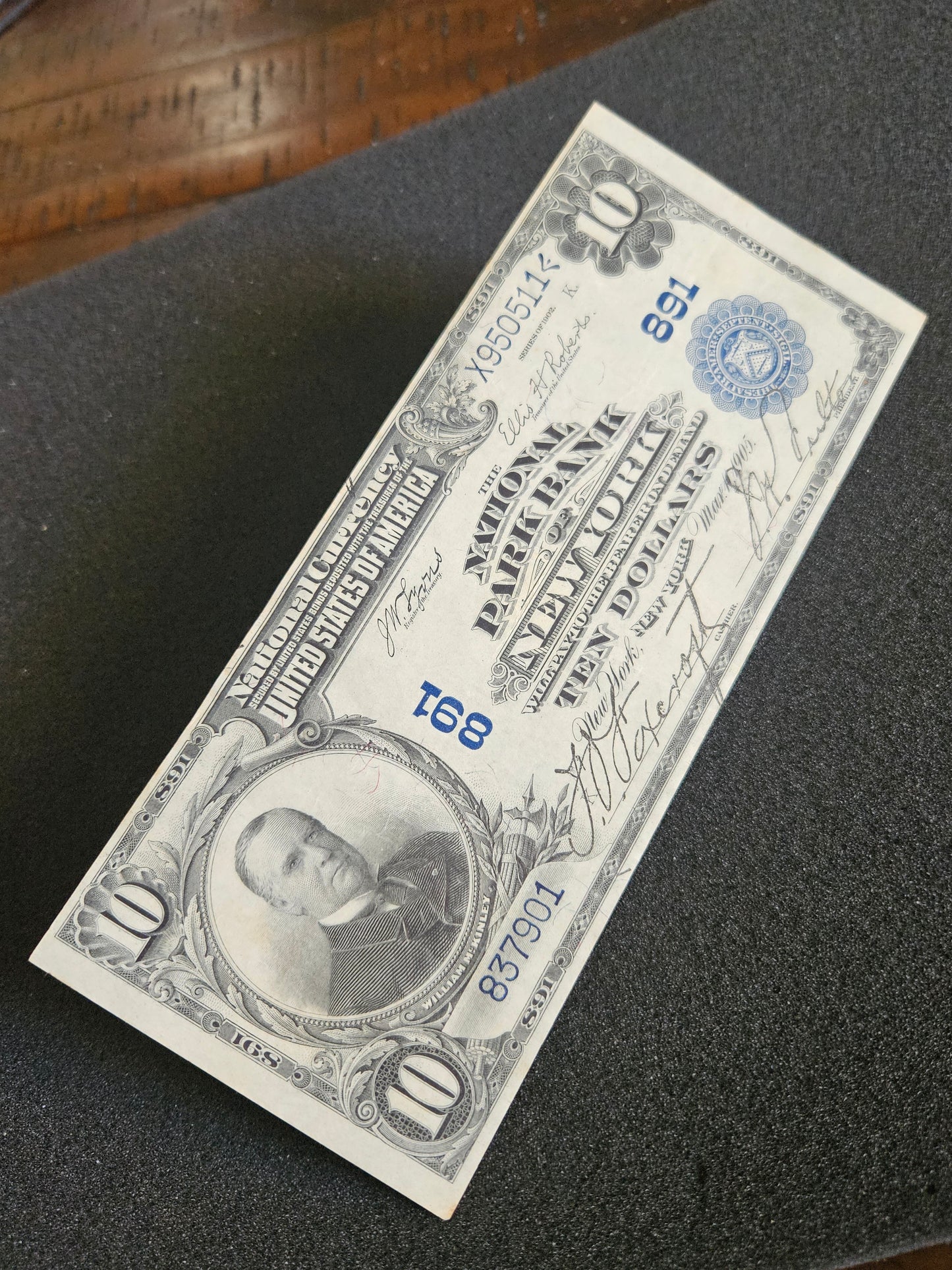 1902 $10 New York National Bank note