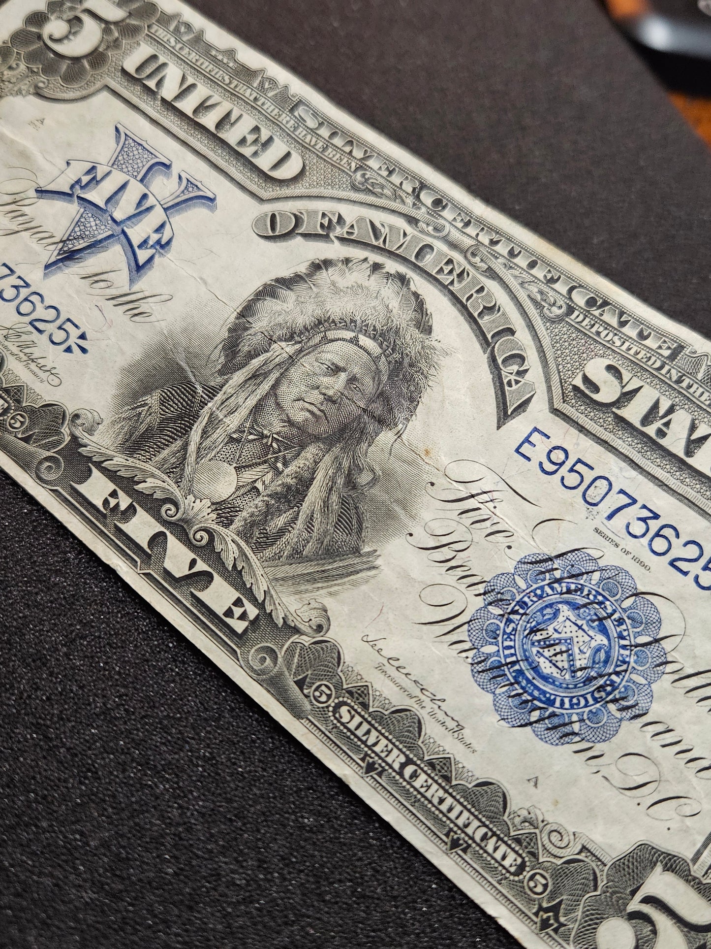 1899 $5 Silver certificate