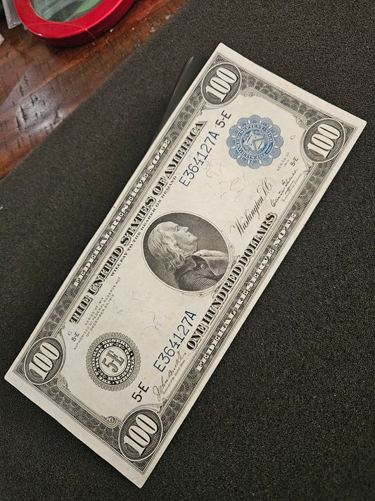 1914 $100 Federal Reserve Note FR ( 1101 )