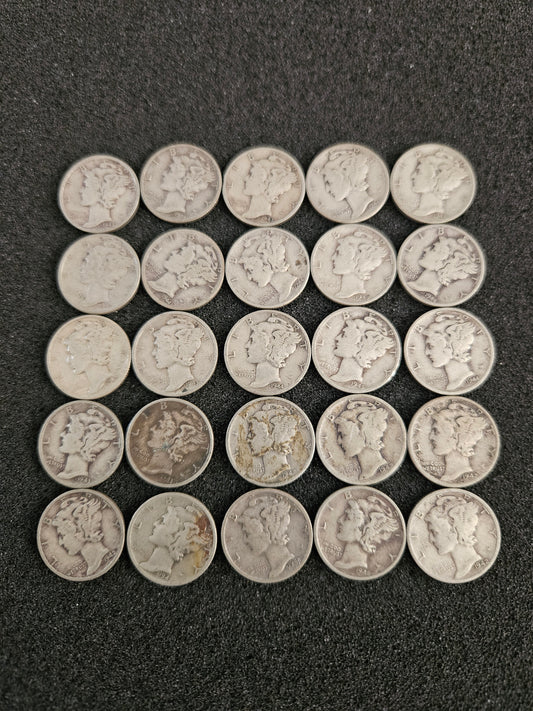 Mercury Dimes 90% silver