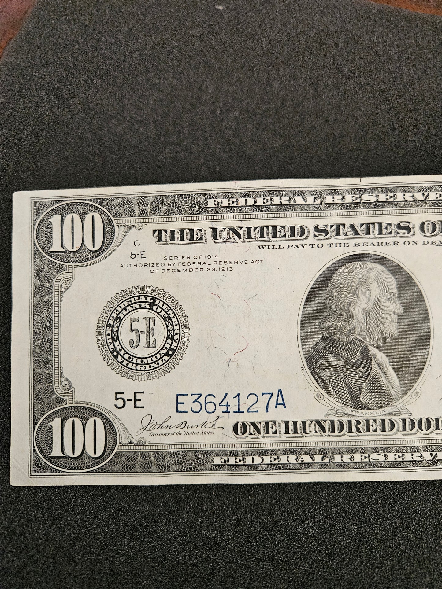1914 $100 Federal Reserve Note FR ( 1101 )
