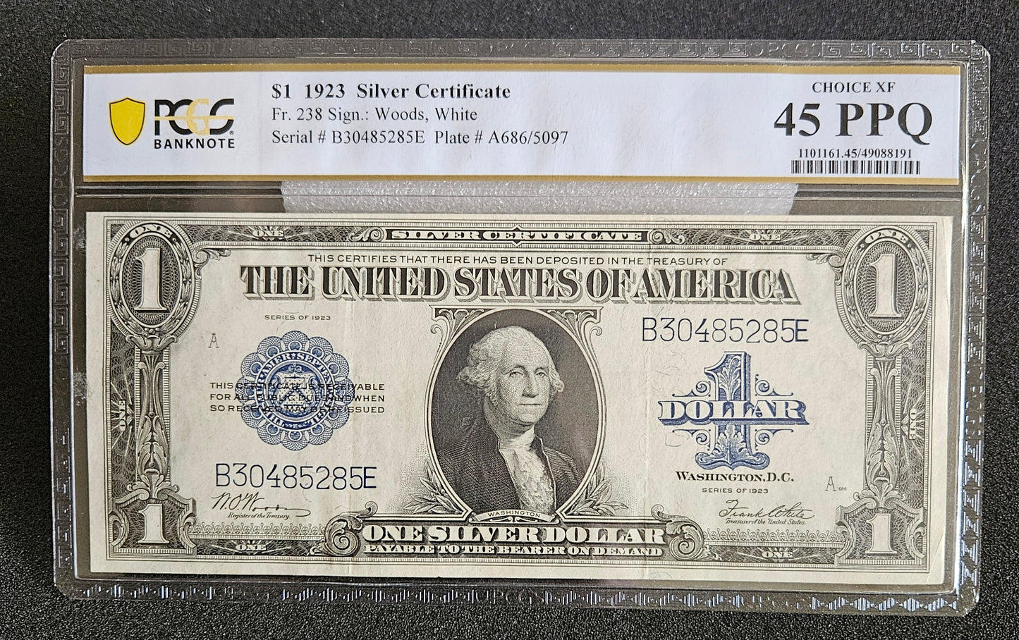 1923 $1 silver certificate