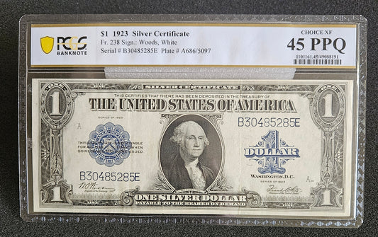 1923 $1 silver certificate