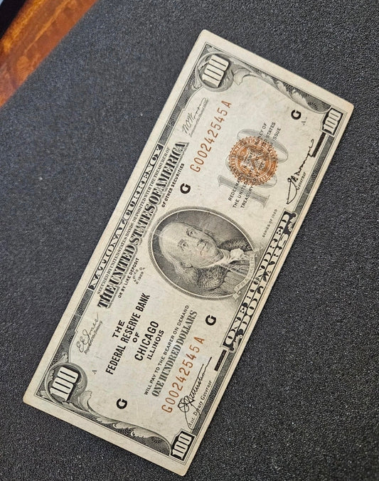 1929 $100 Chicago  Note