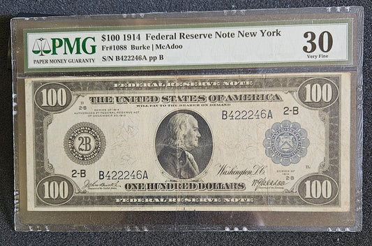 1914 $100 Federal Reserve Note NY