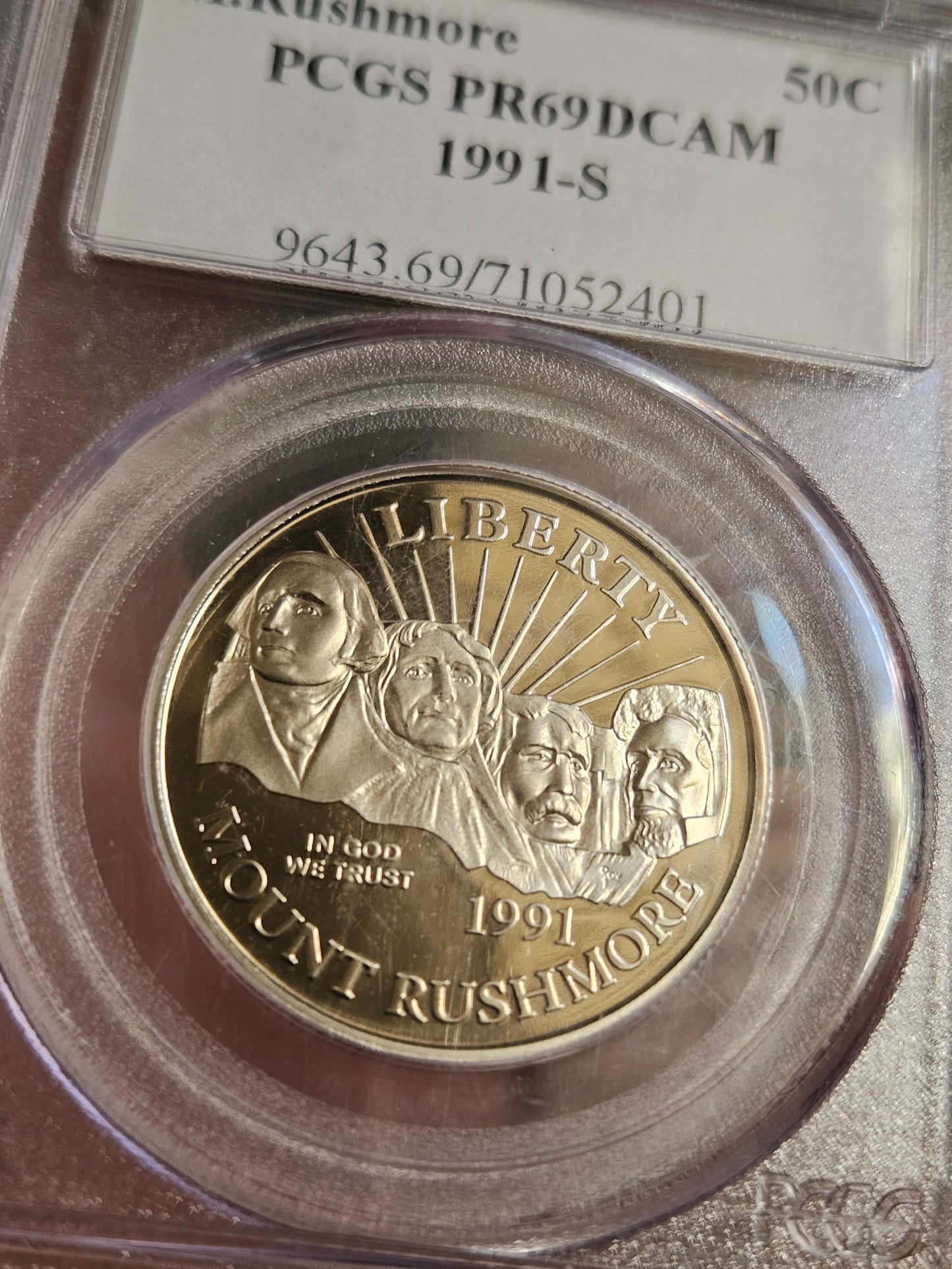 1991 50c Mt Rushmore Commemorative